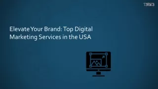 Elevate Your Brand Top Digital Marketing Services in the USA