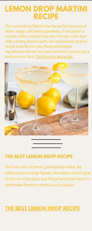 Lemon Drop Recipe (1)