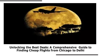 Cheap Flights From Chicago To Delhi