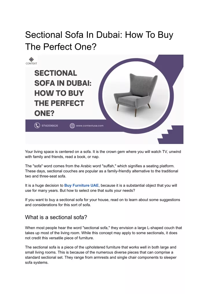 sectional sofa in dubai how to buy the perfect one