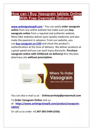 how can i buy vasograin tablets online with free