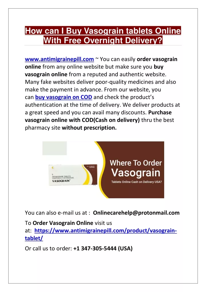 how can i buy vasograin tablets online with free