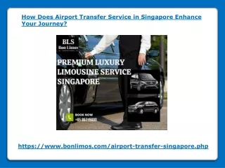 How Does Airport Transfer Service in Singapore Enhance Your Journey