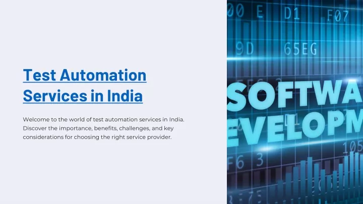 test automation services in india
