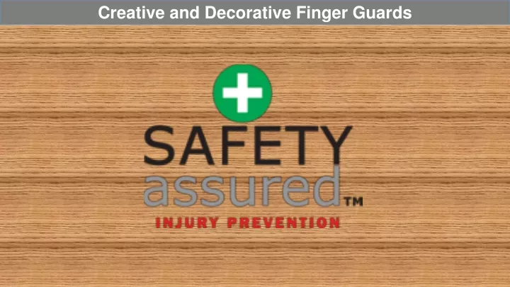 creative and decorative finger guards