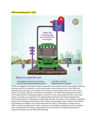 tsrtc bus booking online tsrtc