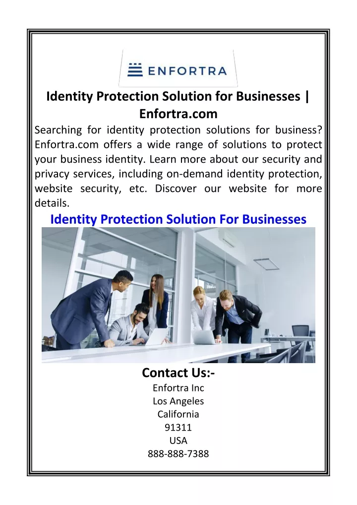 identity protection solution for businesses
