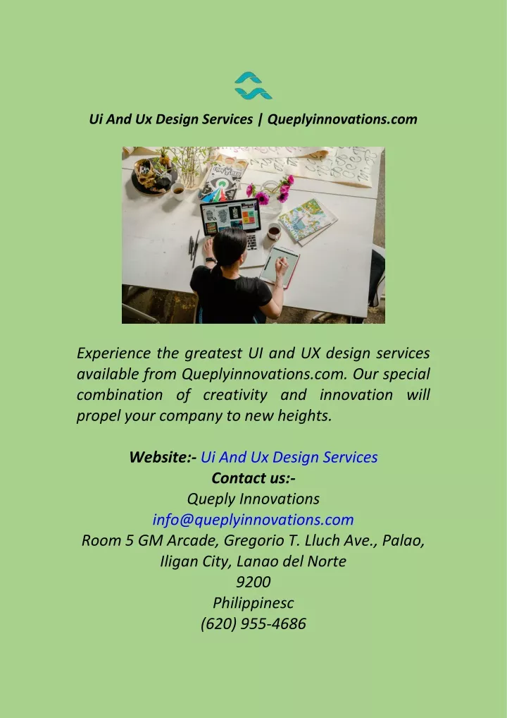 ui and ux design services queplyinnovations com