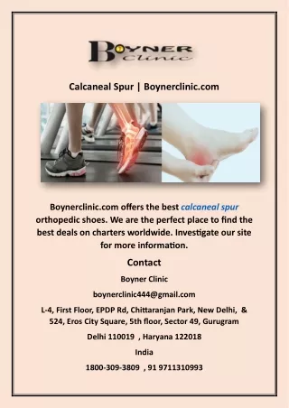 calcaneal spur boynerclinic com