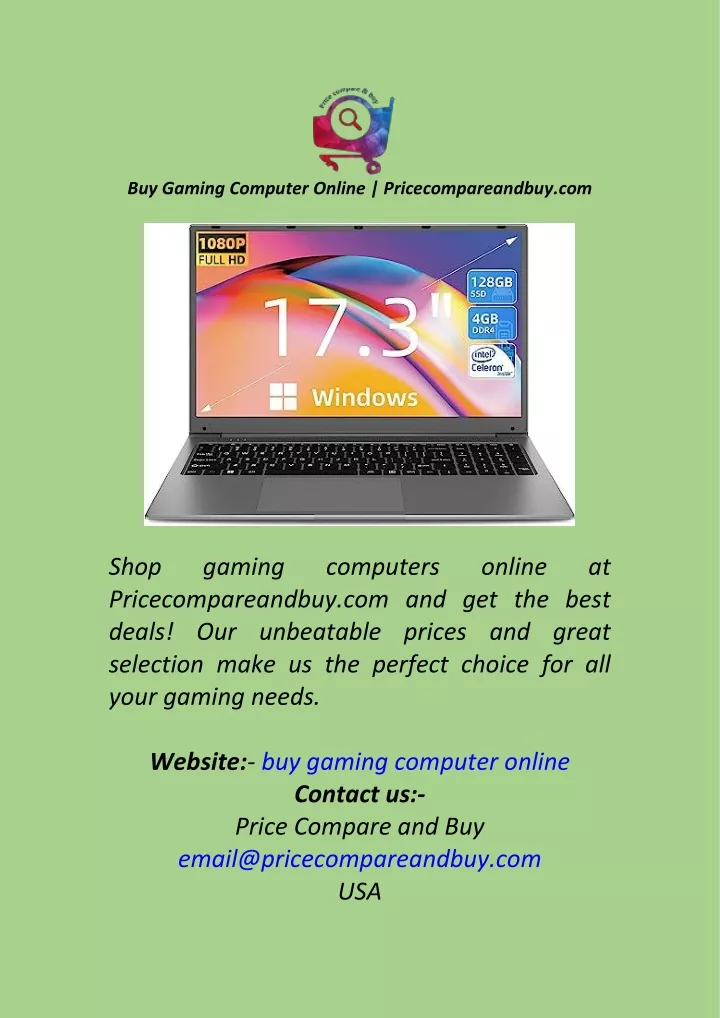buy gaming computer online pricecompareandbuy com