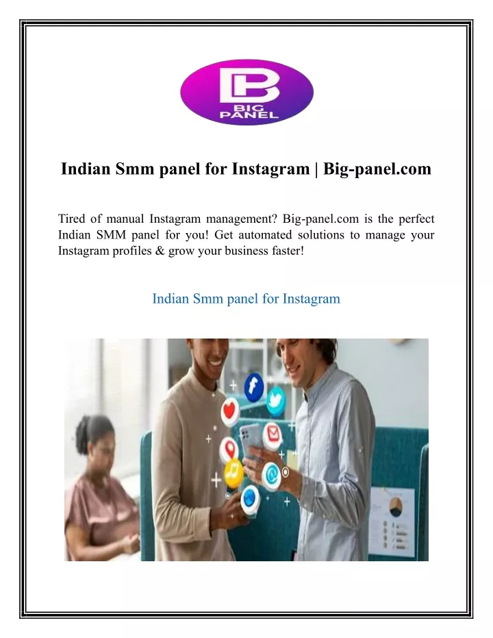 indian smm panel for instagram big panel com