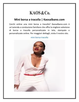mini borsa a tracolla kaosalbano com