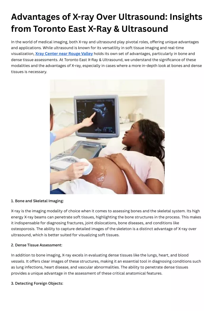 advantages of x ray over ultrasound insights from