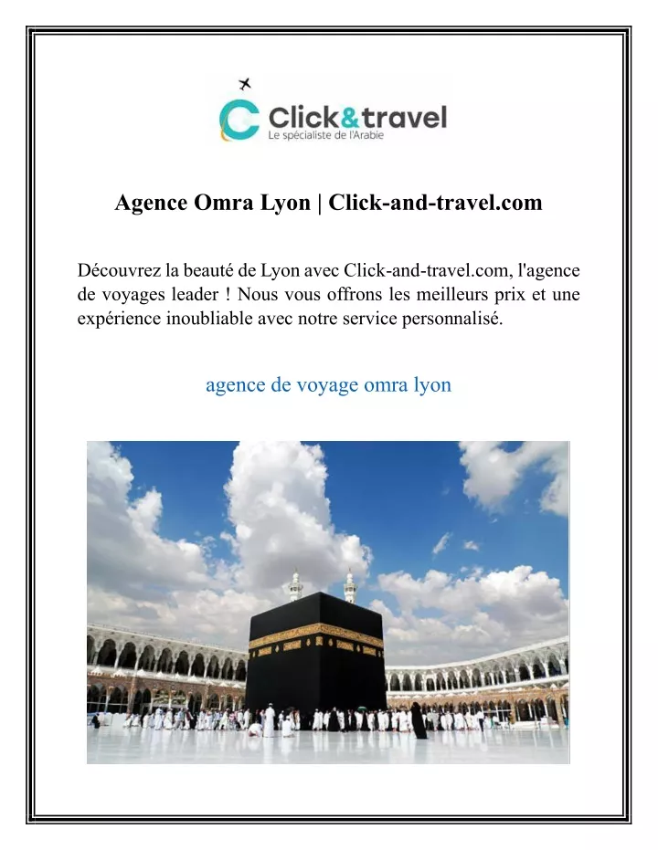 agence omra lyon click and travel com