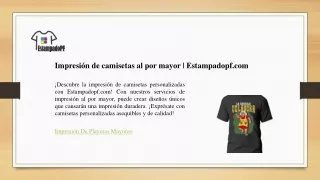 Impresión de camisetas al por mayor - Estampadopf.com