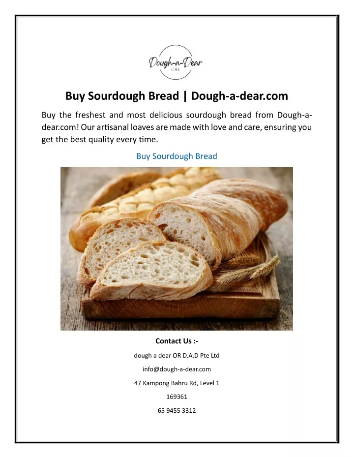 buy sourdough bread dough a dear com