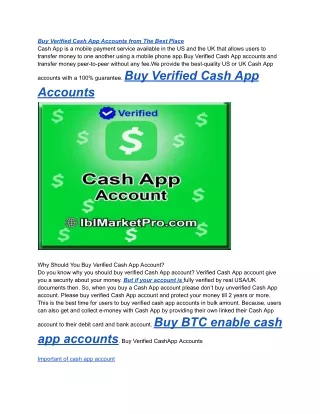 Buy  Cash App Accounts