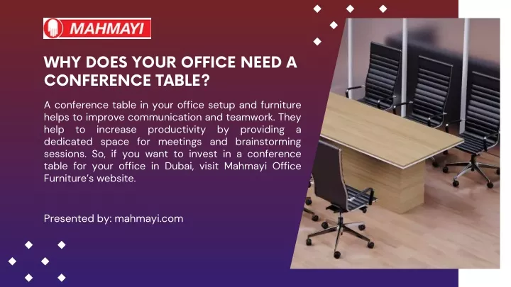 why does your office need a conference table