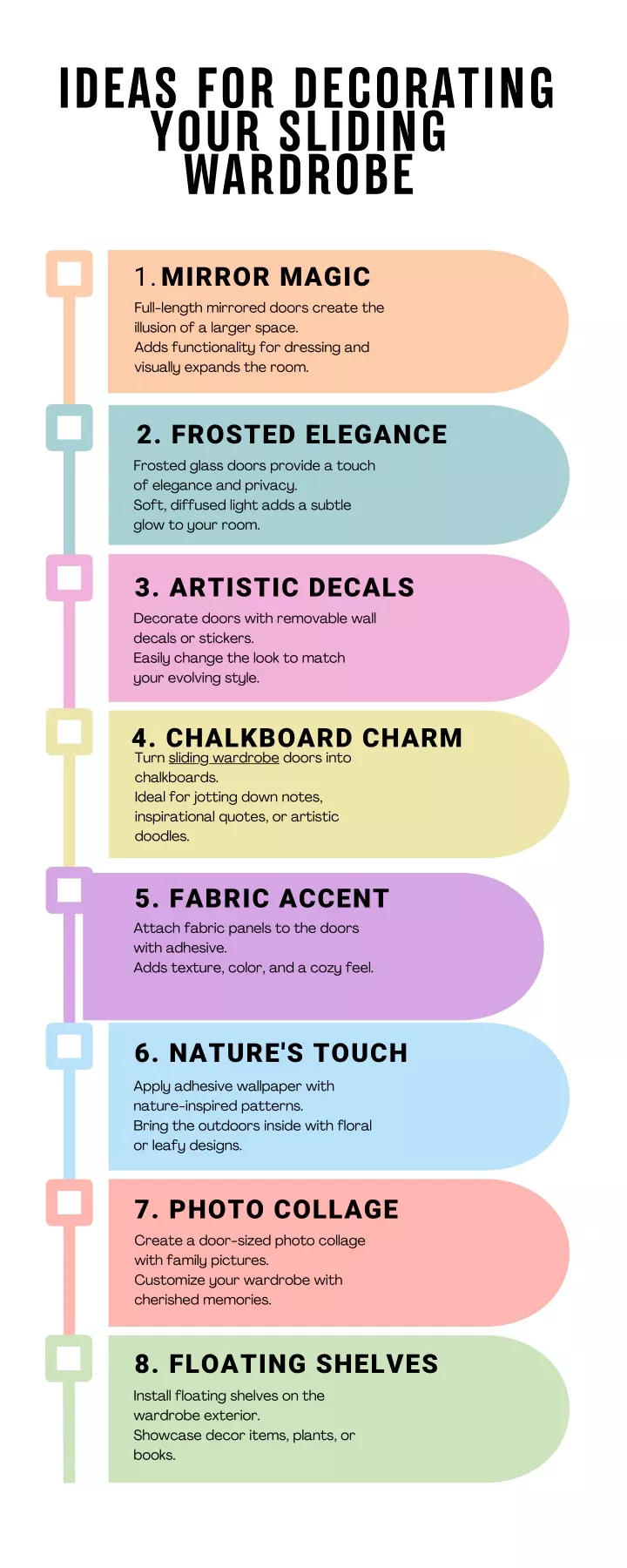 ideas for decorating your sliding wardrobe