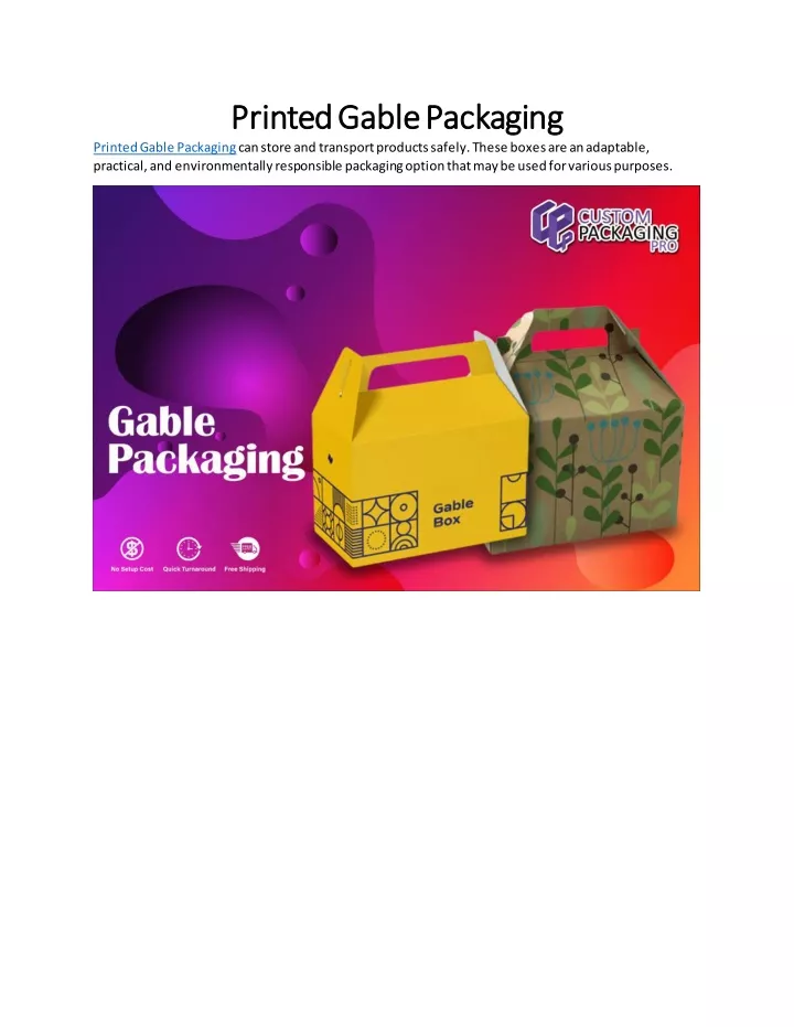 printed gable packaging printed gable packaging