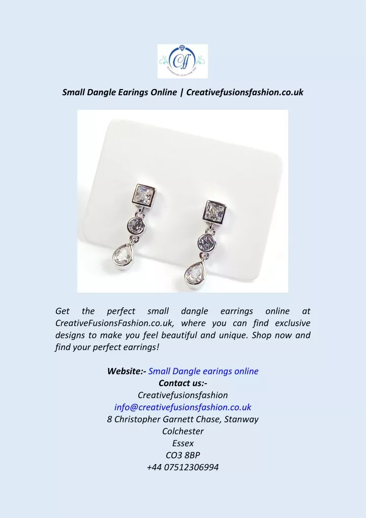 small dangle earings online