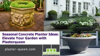 Plasterqueen - Seasonal Concrete Planter Ideas Elevate Your Garden with Plasterqueen