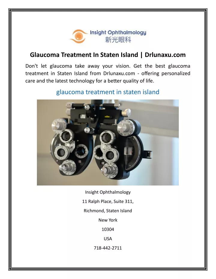 glaucoma treatment in staten island drlunaxu com