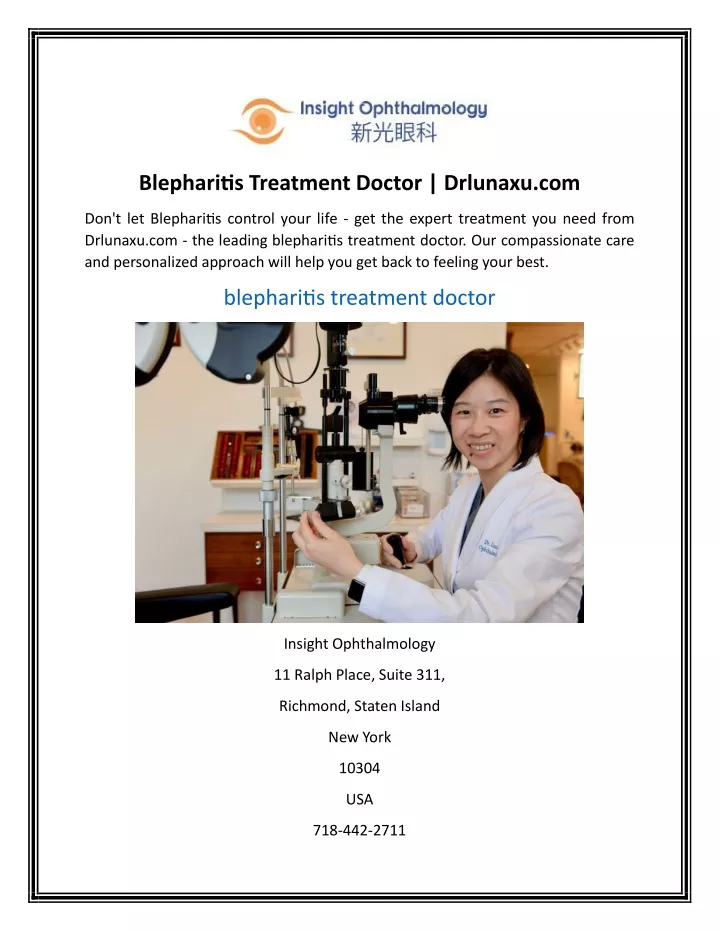 blepharitis treatment doctor drlunaxu com