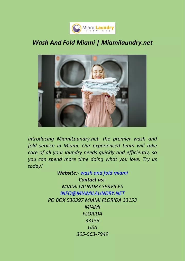 wash and fold miami miamilaundry net