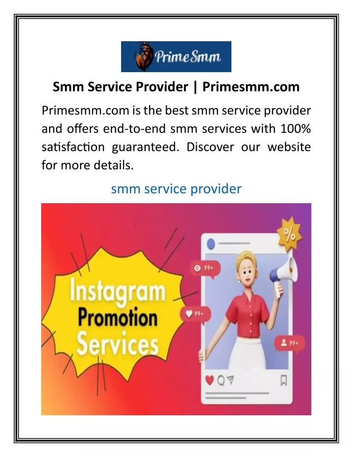 smm service provider primesmm com