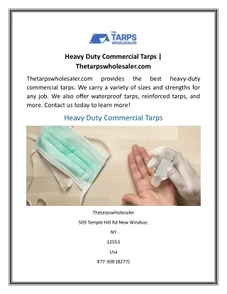 heavy duty commercial tarps thetarpswholesaler com
