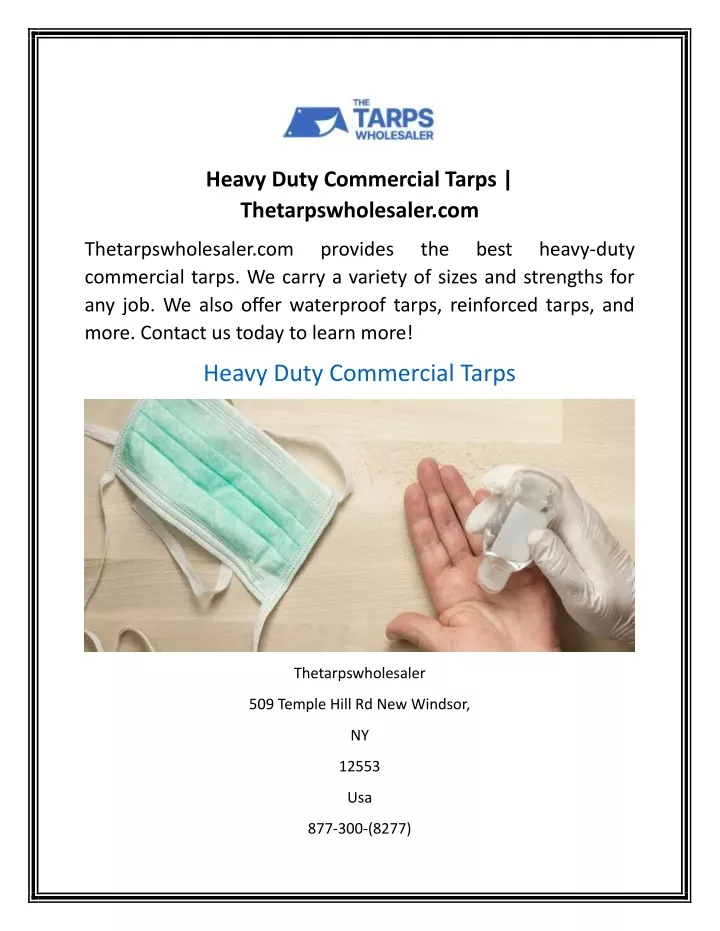 heavy duty commercial tarps thetarpswholesaler com