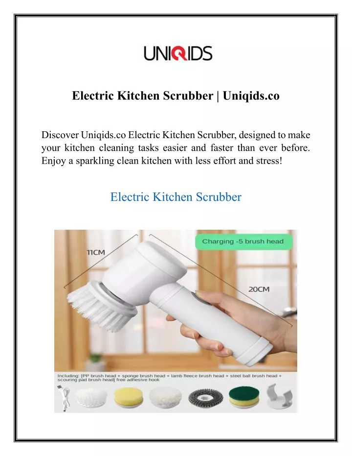 electric kitchen scrubber uniqids co