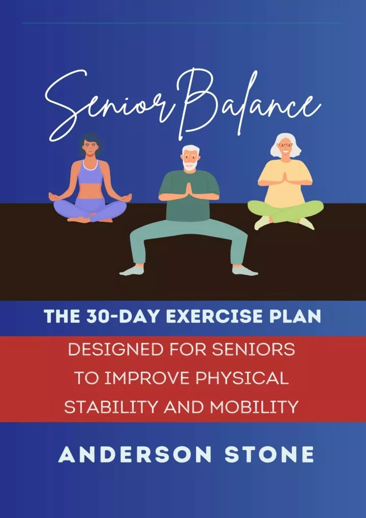 senior balance the 30 day exercise plan designed