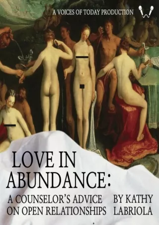 PDF_ Love in Abundance: A Counselor's Advice on Open Relationships bestseller