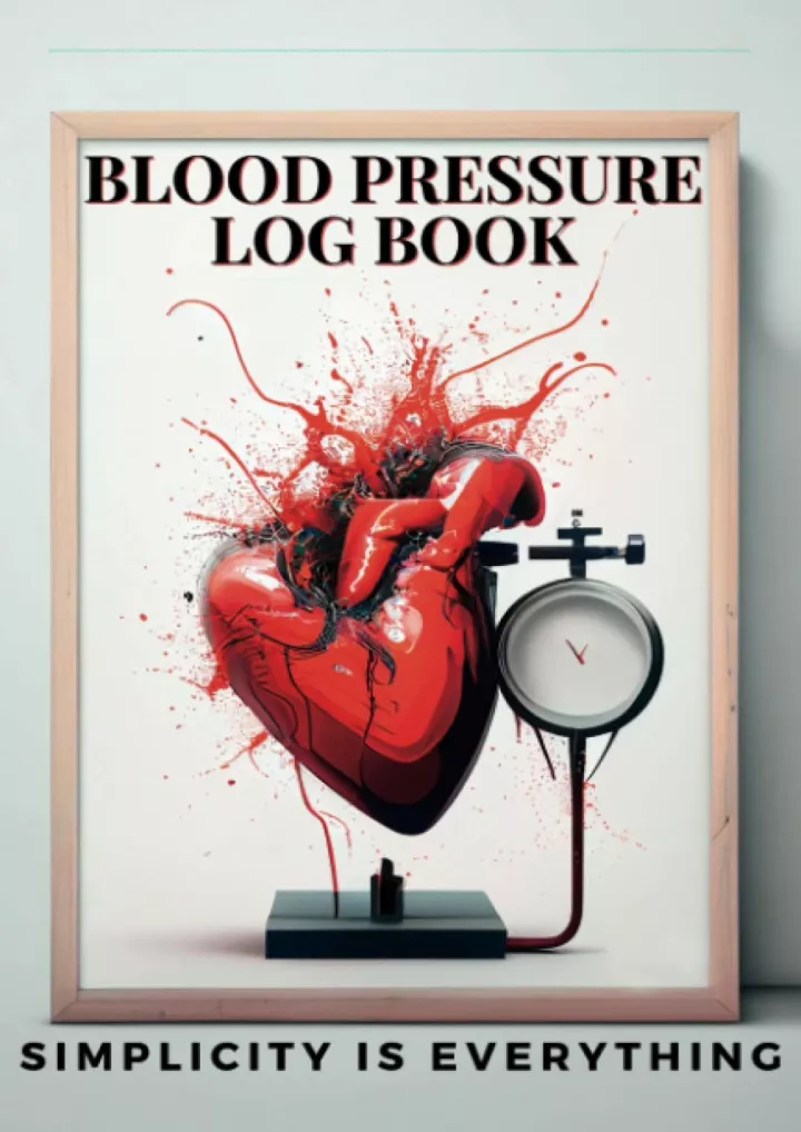 blood pressure log book simplicity is everything