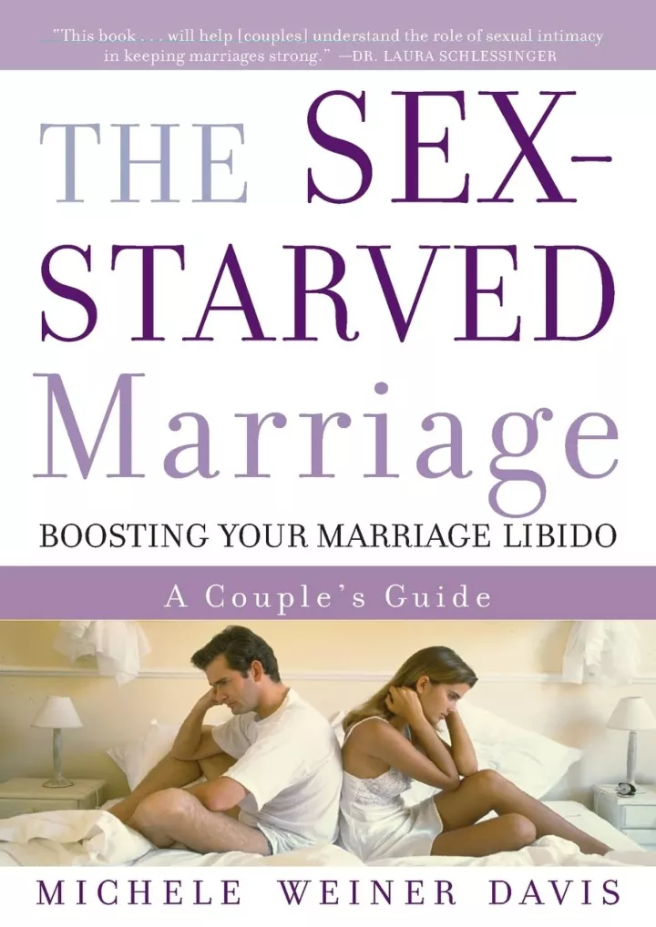 Ppt Pdf The Sex Starved Marriage Boosting Your Marriage Libido A