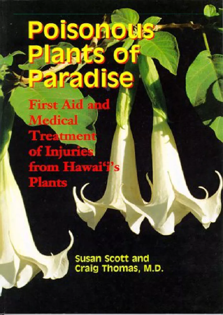 poisonous plants of paradise first