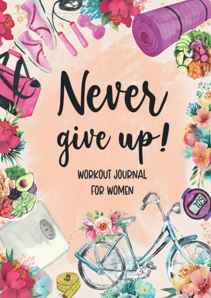 workout journal for women food and exercise