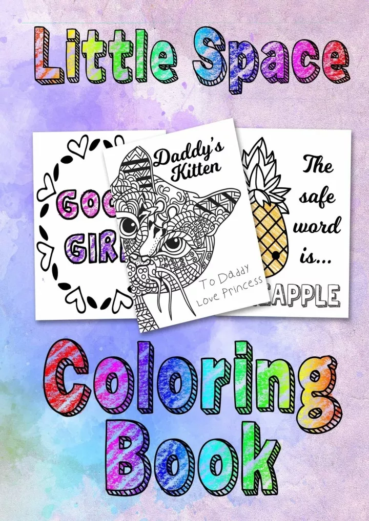 little space coloring book for adults bdsm ddlg