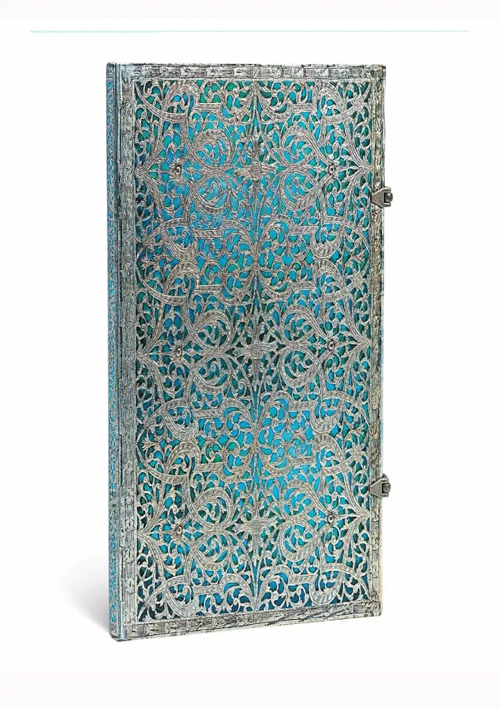 paperblanks maya blue silver filigree collection