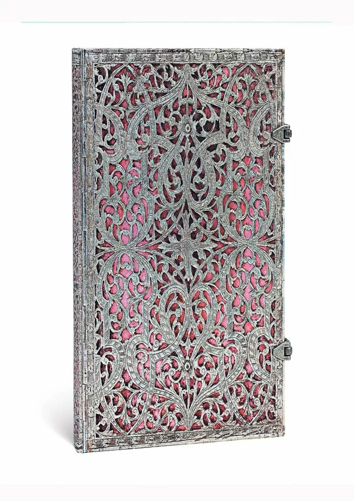 paperblanks silver filigree blush pink notebook