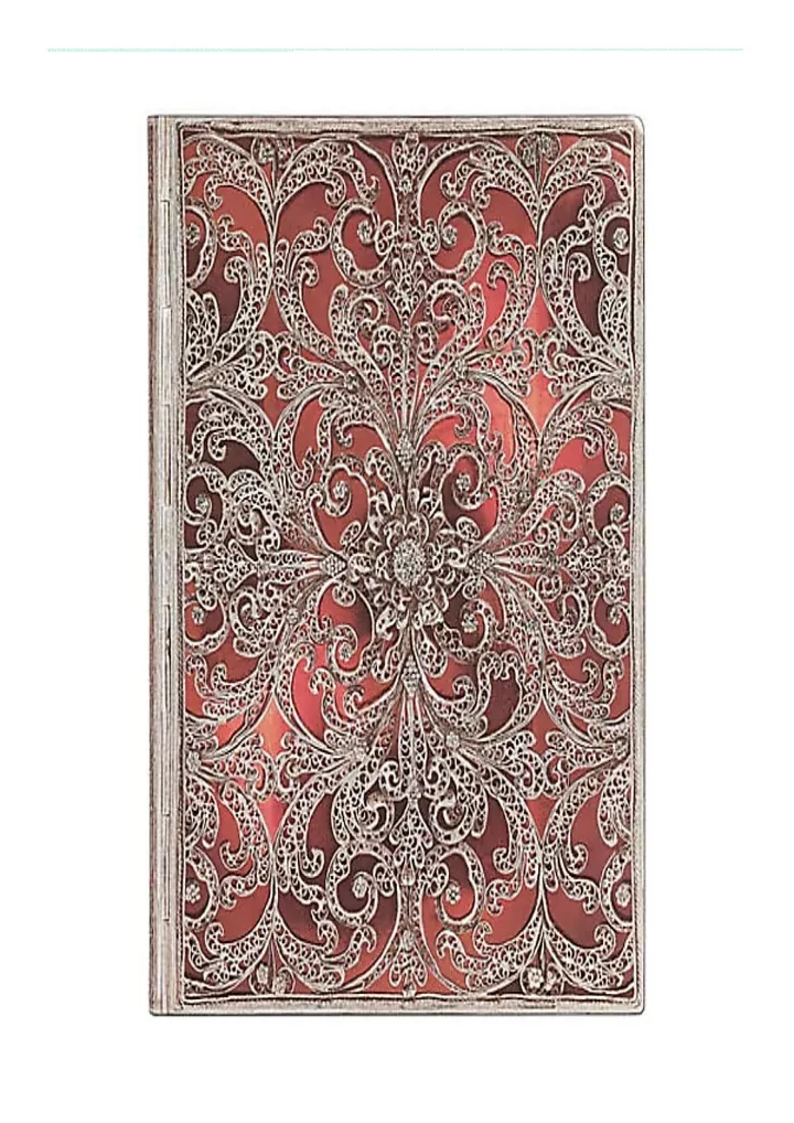 paperblanks garnet silver filigree collection