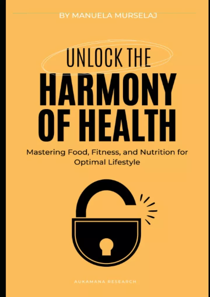 harmony of health mastering food fitness