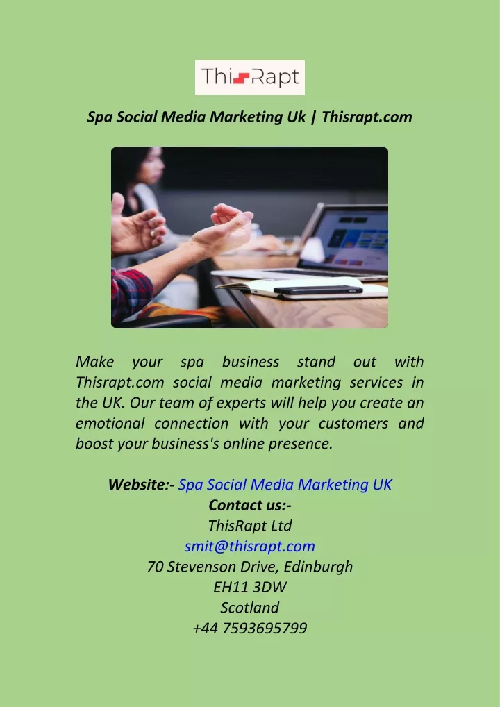 spa social media marketing uk thisrapt com