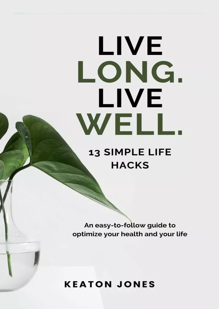 live long live well 13 simple life hacks download