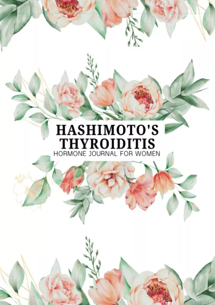 hashimoto s thyroiditis hormone journal for women