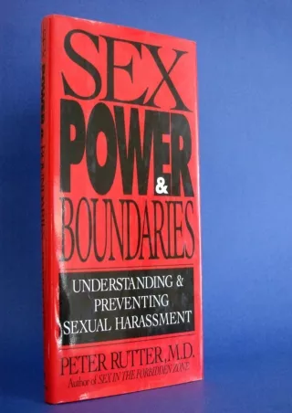 [PDF] DOWNLOAD SEX, POWER, AND BOUNDARIES full