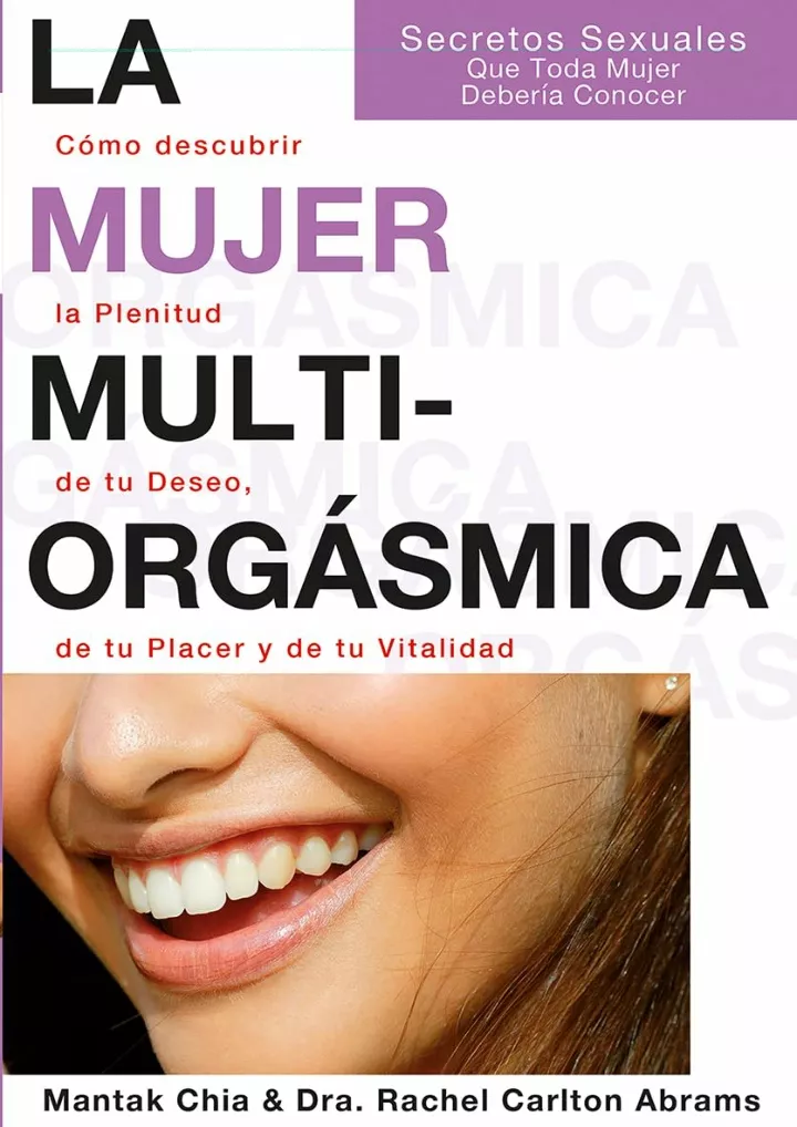 la mujer multiorg smica c mo descubrir