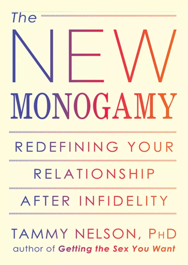 the new monogamy redefining your relationship